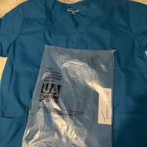 Caribbean Blue Scrub Tops